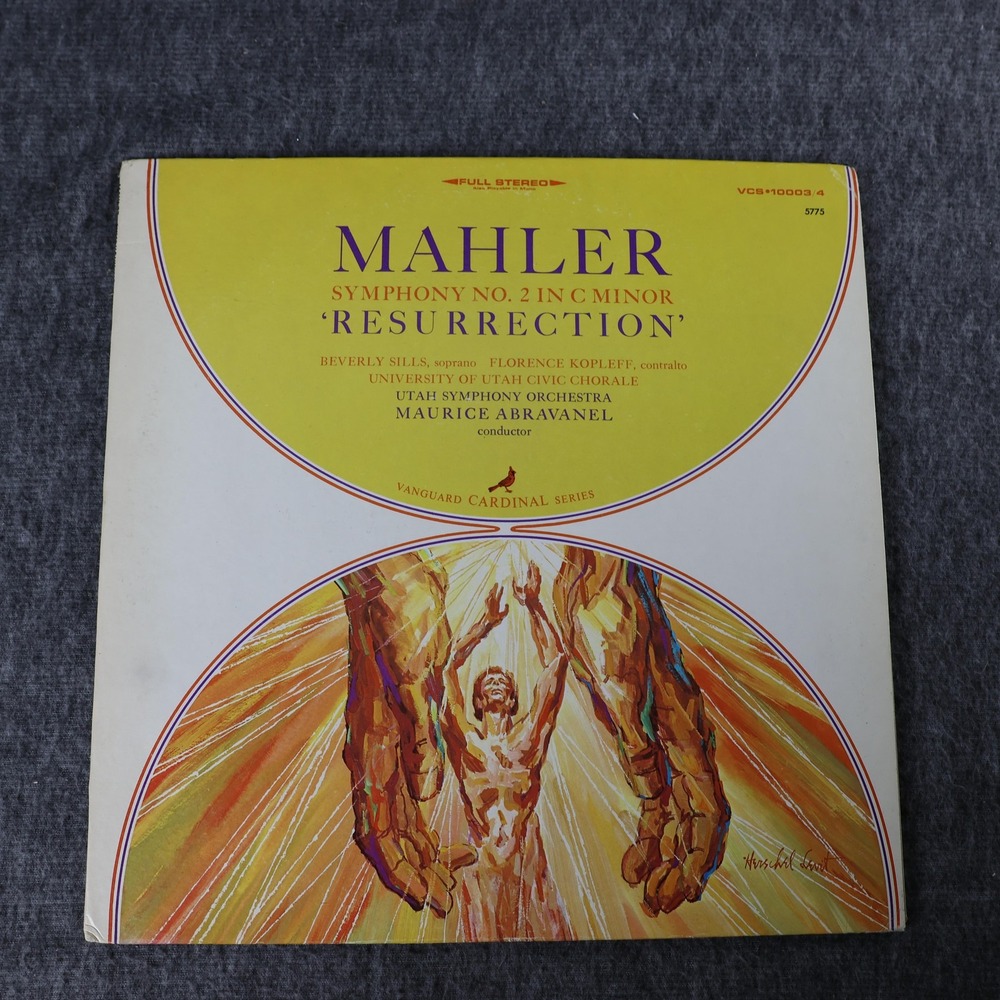 Mahler Symphony No 2 Resurrection 2xLP Abravanel Utah Symphony Vanguard Record